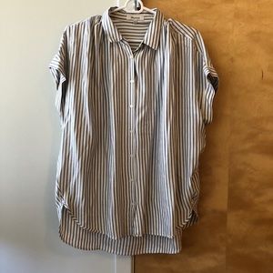 Striped courier madewell blouse